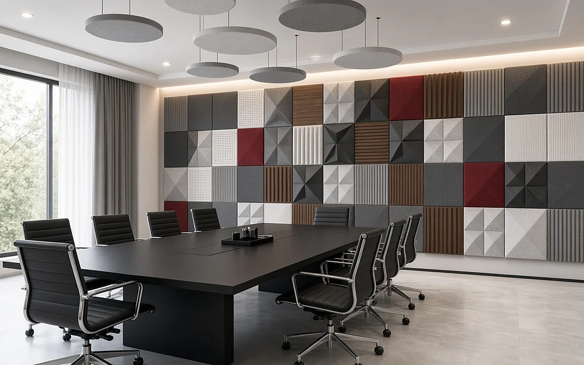 Acoustically treated podcast room by Sound Krafted