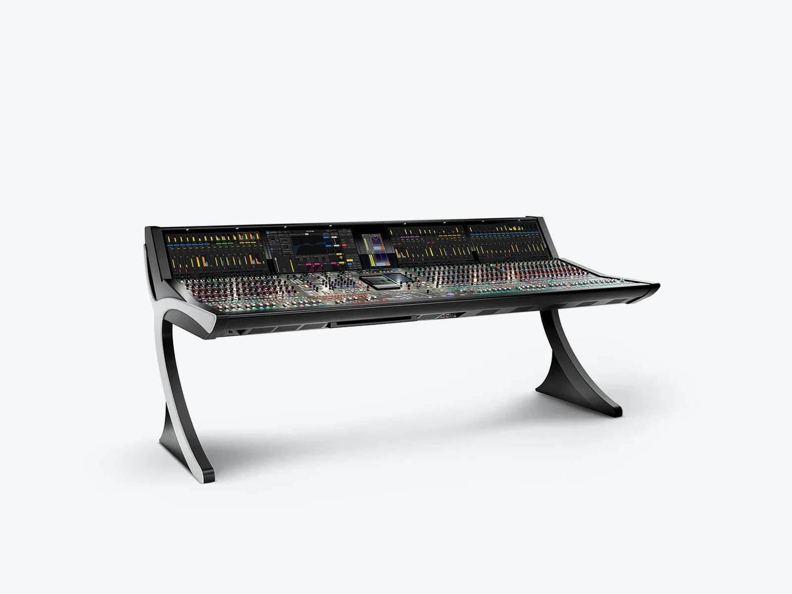 Broadcast audio mixing console