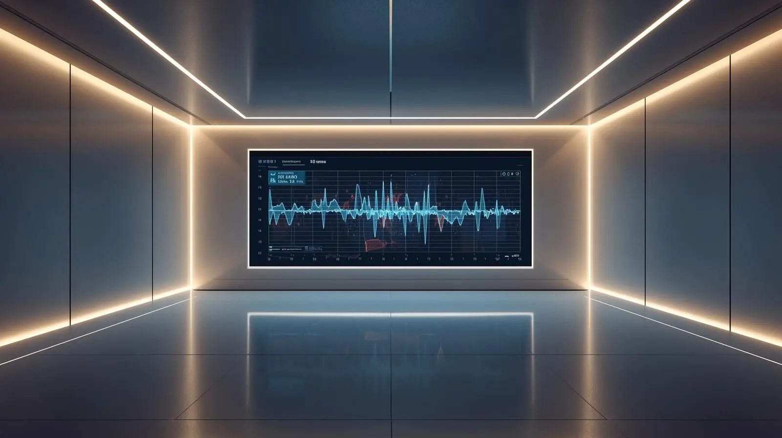 A futuristic recording studio concept, minimalist, sleek