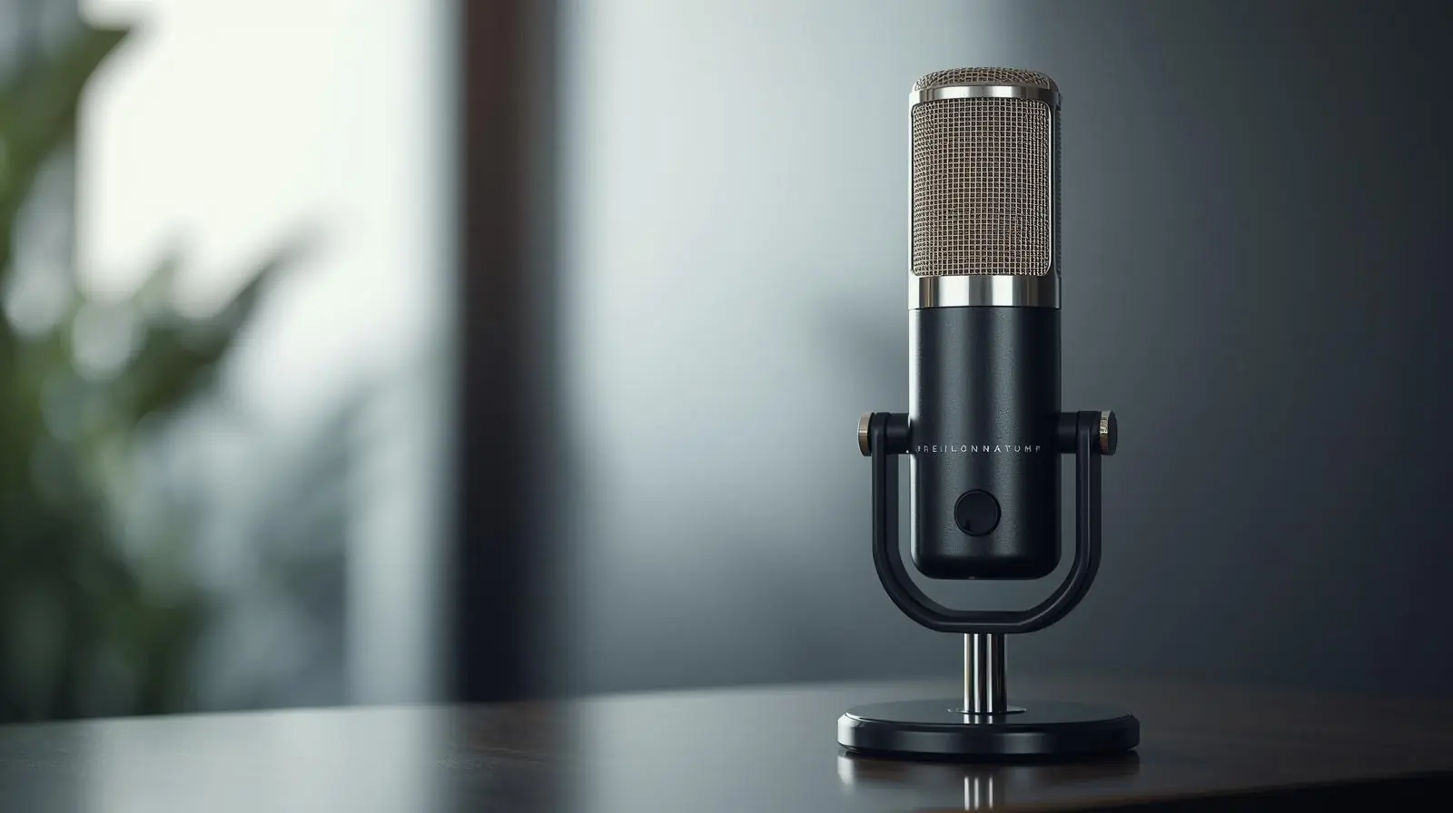 A ceiling microphone array or sleek tabletop microphone